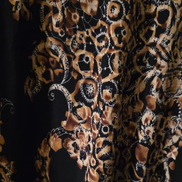 Cato Black and Brown Patterned Blouse - Picture 5 of 5